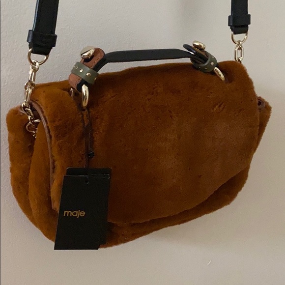 NWT Maje Faux Fur Bag - Picture 7 of 8